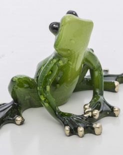 статуэтка лягушка зеленая