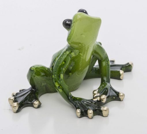 статуэтка лягушка зеленая