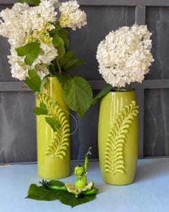 ваза зелёная