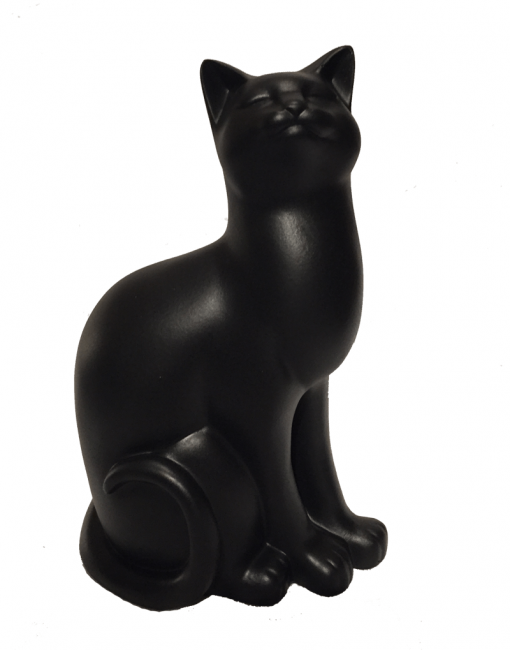 статуэтка черная кошка