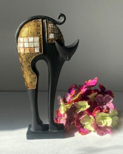 статуэтка золотая кошка