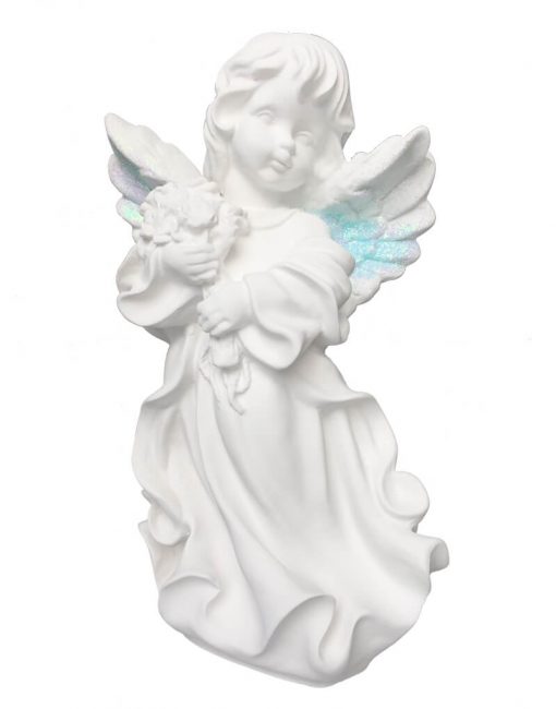 купить статуэтку ангела с букетом