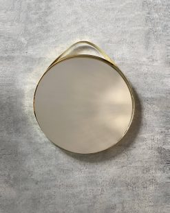зеркало круглое золотое