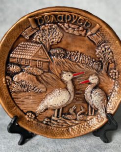 тарелка аисты сувенирная в минске