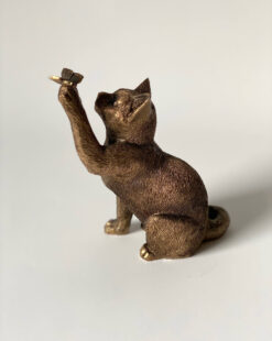 кошка бронзовая статуэтка