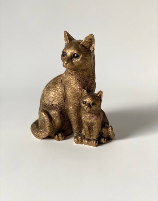 кошка с котёнком статуэтка купить