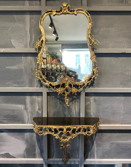 старинное зеркало бронза