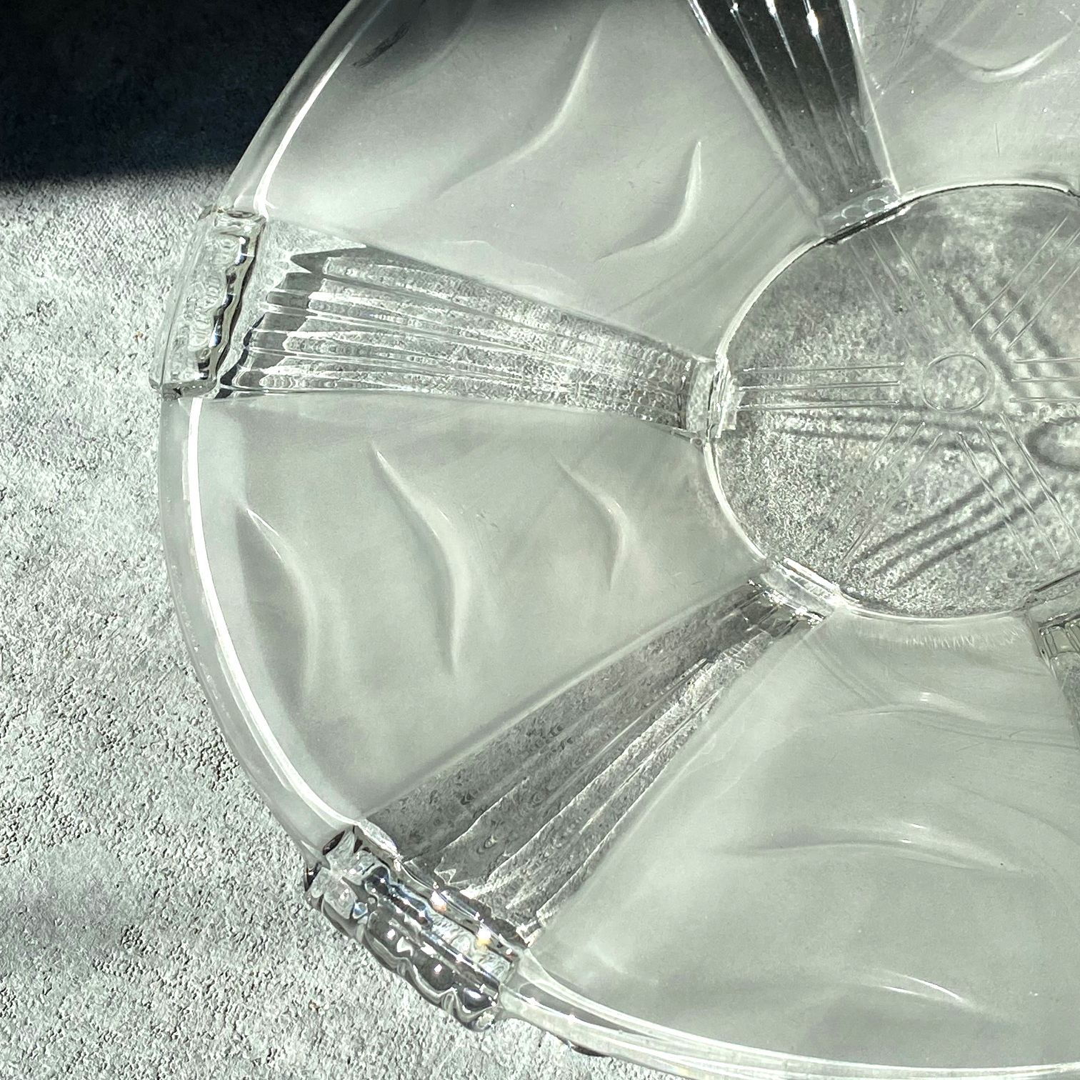 Блюдо большое для фруктов Sunlight, Богемия, винтаж — изображение 12