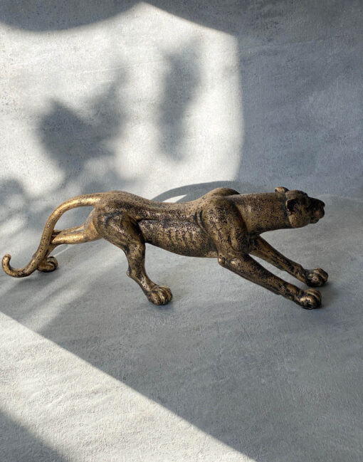 леопард золотой статуэтка