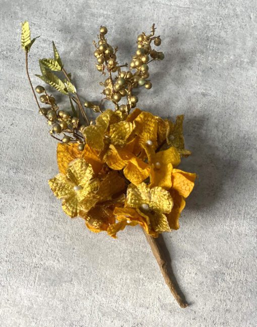 золотой цветок искусственный