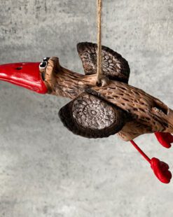 свистулька аист керамическая