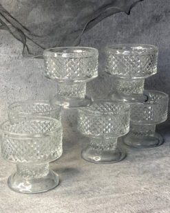 богемское стекло бокалы, креманки, винтаж