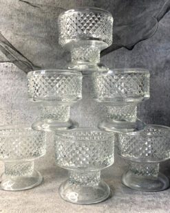 винтажные креманки-бокалы богемское стекло