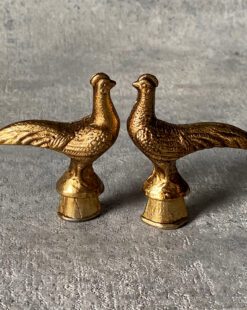 чудесные винтажные статуэтки фазанов из металла