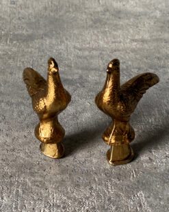 оригинальная пара фазанов из металла винтаж