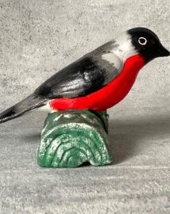 фигурка снегиря для ома и дачи поющая