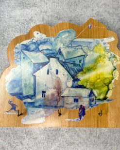 оригинальная ключница домики