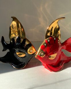 фарфоровые рыбы с золотом